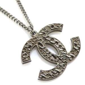 Chanel Cc Logo Pendant Necklace Metal #244039C71B